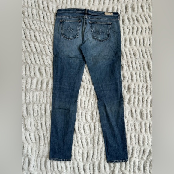 AG Adriano Goldshmied Legging Skinny Ankle Jeans in Blue Stretch Denim 29 - Picture 3 of 7